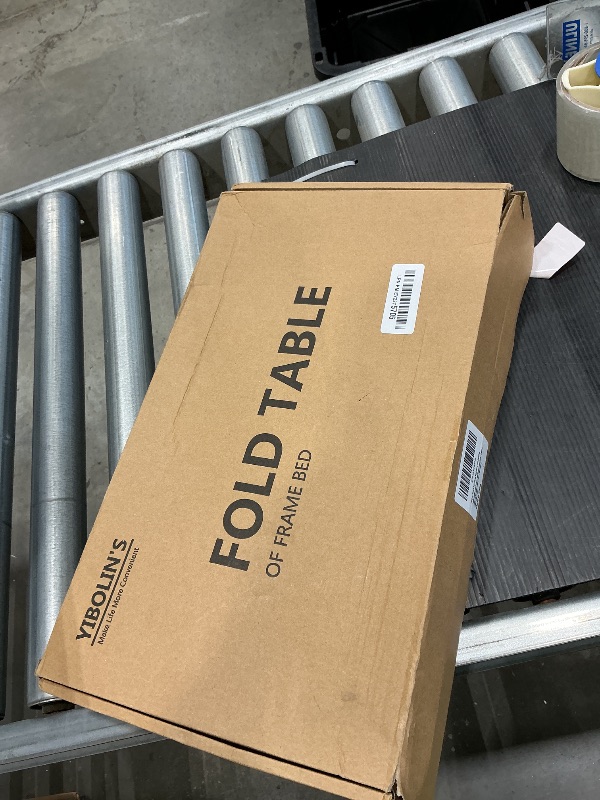 Photo 1 of 16.8" Metal Platform Bed Frame Folding Table,Bedside Clip-On Nightstand for Small Spaces, Shelf for Storing Issues That Water/Books/Tablets?Matte Black?