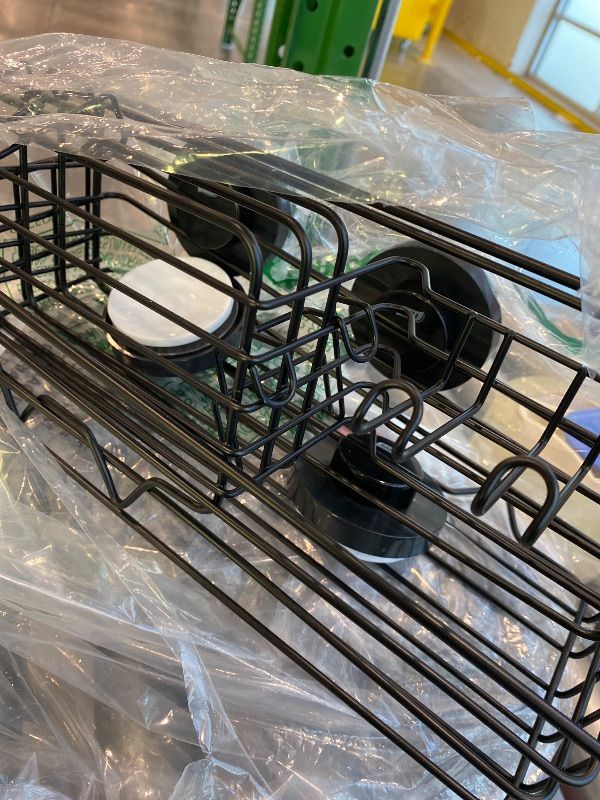 Photo 1 of *Untested*
TAILI Shower Caddy Suction Cup 2 Pack with Hooks & Soap holder, Heavy Duty Shower Organizer for Bathroom, No Drilling Bathroom Organizer with Large Capacity, Black Metal Storage Basket