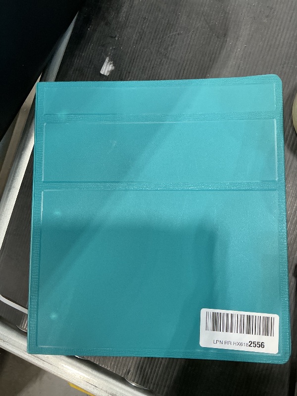 Photo 1 of *Minor Damage*
Carstens 1.5-Inch Heavy Duty 3-Ring Binder - Side Opening, Teal, Durable Plastic, Precision No-Gap Rings, Waterproof Covers, No Pockets, Holds 250 US Letter Sheets, BPA-Free, Made in USA (2043-3R)