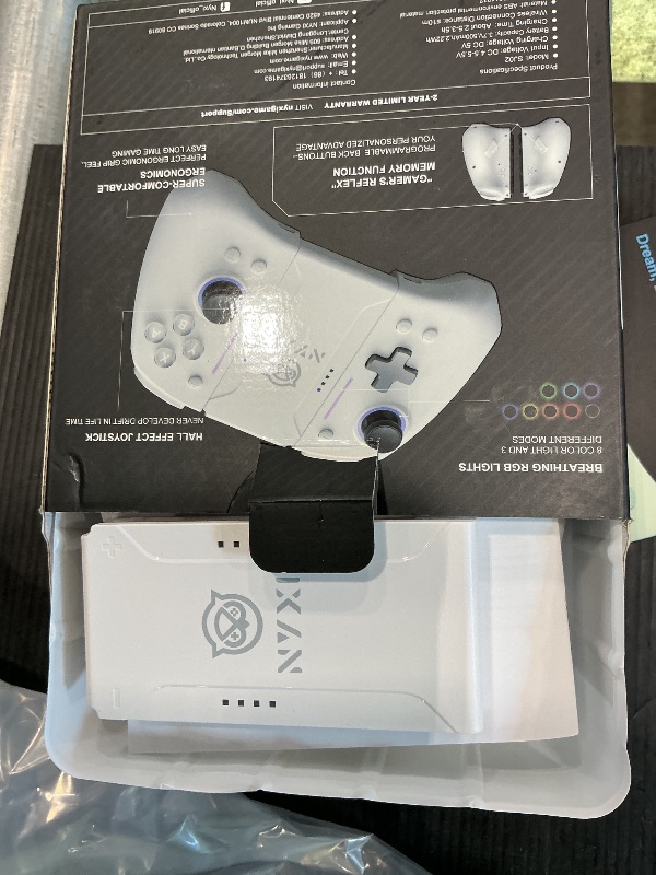 Photo 1 of *Untested*
NYXI Hyperion Pro Wireless Controller for Switch/Switch 2/OLED, Switch Pro Controller with Hall Effect Joystick, Programmable, 6-Axis Gyro, Turbo & Vibration