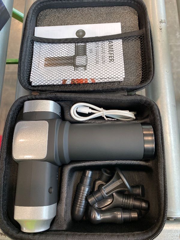 Photo 1 of *Missing Parts*
CAMEFER Deep Tissue Massage Gun, Portable Percussion Electric Muscle Massager for Pain Relief, Handheld Massagers with 30 Speeds & 6 Attachments for Back and Neck, Gifts for Men Women