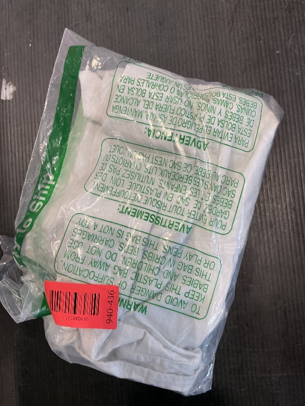 Photo 1 of *Minor Damage*
Boys' Long Sleeve Dress Shirts Classic Collared Button-Down Tshirt Solid Cotton Top with Chest Pocket White