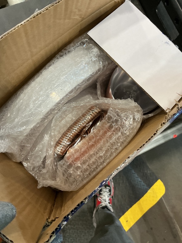 Photo 1 of 150 Count Rose Gold Dinnerware Set, Elegant Disposable Include: 25 Gold Lace Plastic Plates, 25 Dessert Plates, 25 Forks, 25 Knives, 25 Spoons, 25 Cups for Party, Thanksgiving