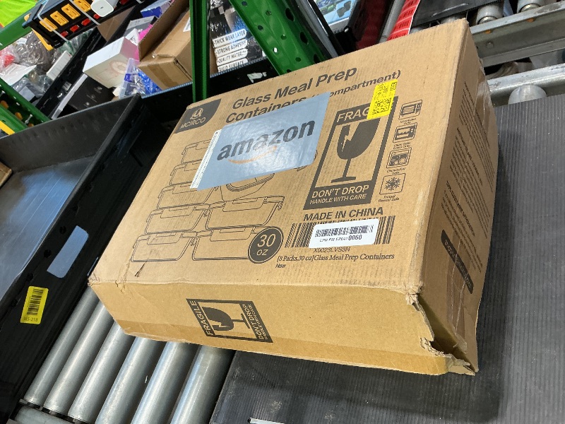 Photo 1 of [8-Pack,30 oz]Glass Meal Prep Containers,Glass Food Storage Containers,Airtight lunch Containers with Lids, Microwave, Oven, Freezer and Dishwasher