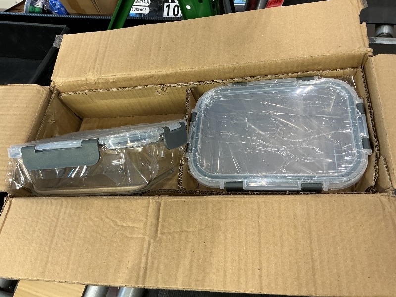 Photo 1 of [8-Pack,30 oz]Glass Meal Prep Containers,Glass Food Storage Containers,Airtight lunch Containers with Lids, Microwave, Oven, Freezer and Dishwasher