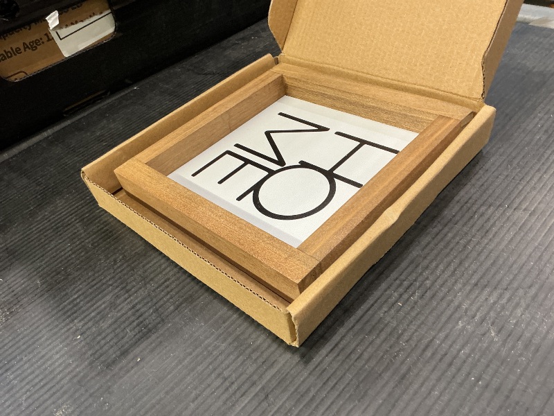 Photo 1 of pechpell 6 Inch Home Sign Decor, Wooden Family Room Wall Decor for House Art, Indoor Entryway Shelf Table Tiered Tray Mantel Rustic Farmhouse Decoration