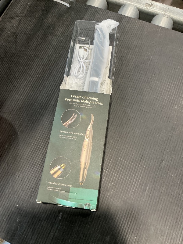 Photo 1 of 2 in 1 Heated Eyelash Curlers and Eyebrow Trimmer for Women, Electric Eyelash Curler with 2 Temperature Modes Anti-Burn USB Rechargeable Heated Eyelash Curler, Ideal Gift for Women (Black)
