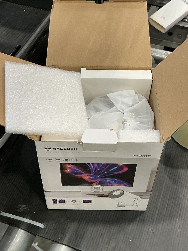 Photo 1 of ?Electric Focus?Magcubic Mini Projector 4K Support, Portable Projector with WiFi 6 and Bluetooth 5.4, Smart Proyector, 5W Soundbase Speaker, 180° Rotation for Home Theater HY300 Ultra