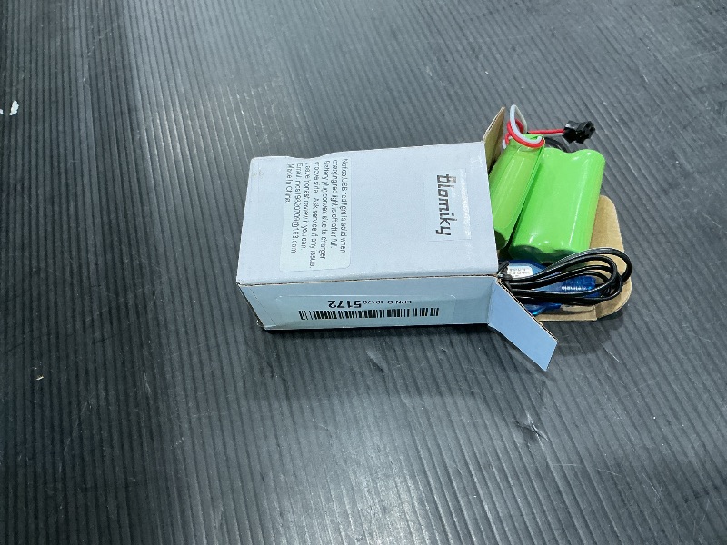 Photo 1 of ***See Notes***Blomiky 3.7V 1000mAh 2 Pack Lithium-ion Rechargeable Battery with SM2P Plug and Charger Cable for Remote Control Trucks / 813A Battery 2