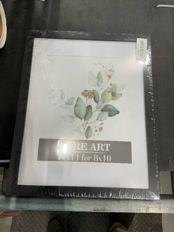 Photo 1 of *CHECK CLERK NOTES* CORE ART 11x14 Picture Frame, Black Picture Frames 8x10 with Mat or 11 x 14 without Mat for Wall or Tabletop Display, Photo Frame Set of 4