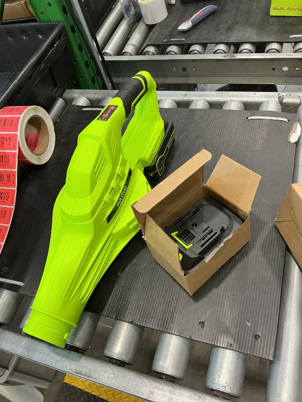 Photo 1 of *MISSING PARTS*
Pulituo 20V Cordless Leaf Blower, 2×4.0Ah Batteries & Charger, 150MPH, 3 Speeds, Long Runtime, Lightweight Yard Blower for Large Yards