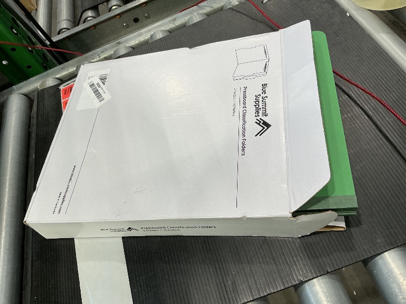 Photo 1 of 10 Green Classification Folders, 2 Divider, 2 Inch Tyvek expansions, Durable 2 Prongs Designed to Organize Standard Medical Files, Law Client Files, Office Reports, Letter Size, Green, 10 Pack