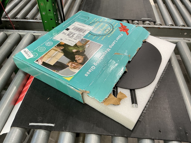 Photo 1 of 10X 30X Floor Magnifying Glass with Light and Stand, 72 LED Large Floor Magnifying Lamp, Magnifiers with Light for Close Work Reading Sewing Crafts