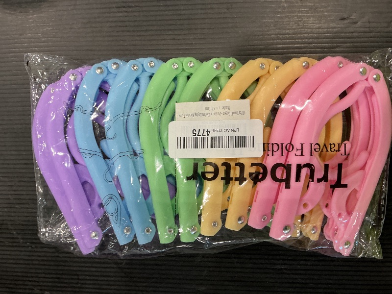 Photo 1 of 10 Pcs Travel Hangers Cruise Ship Essentials Accessories Portable Folding Clothes Hanger Foldable Drying Rack