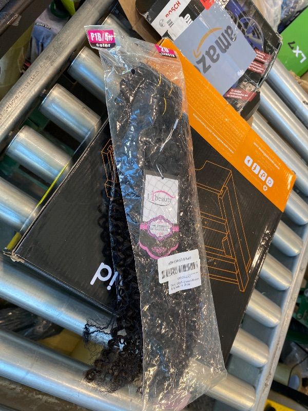 Photo 1 of ***MISSING PIECES*** Urbeauty Highlight Brown Clip in Hair Extensions Real Human Hair 1B/4 Natural Balck Color Mix Medium Brow Color 3c Kinky Curly Clip in Hair Extensions for Black Women and White Women