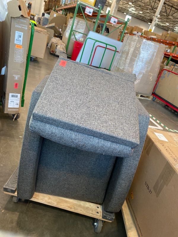 Photo 1 of ***MISSING LEGS*** Sweetcrispy Massage Recliner Chair for Adults, Adjustable Home Theater Seating with Lumbar Support for Living Room, Modern Fabric Reclining, Light Gray