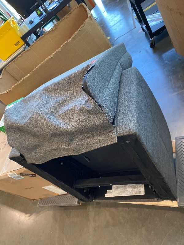 Photo 1 of ***MISSING LEGS*** Sweetcrispy Massage Recliner Chair for Adults, Adjustable Home Theater Seating with Lumbar Support for Living Room, Modern Fabric Reclining, Light Gray