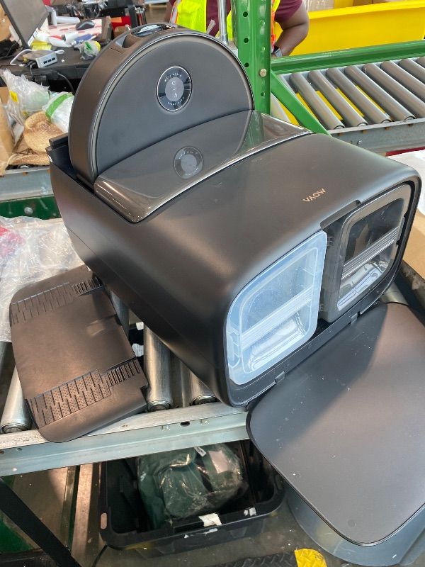 Photo 1 of ***SELLING FOR PARTS*** ***NONFUNCTIONAL*** Mova V50 Ultra Complete Robot Vacuum and Mop Self-Cleaning, 24,000 Pa Suction, Liftable Navigation with Obstacle Overcoming and Warm Water Mopping with DuoSolution System Designed for Pets, Black