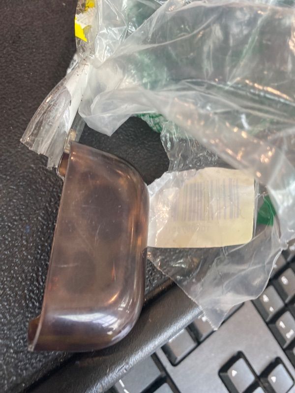 Photo 1 of ***MISSING PIECE*** MINSCOSE for AirPods Pro 2nd/1st Generation Clear Case,Cool Amber Tortoise Leopard Pattern Design with Trendy Heart Shaped Keychain Soft TPU Protective Cover for AirPods Pro/Pro 2 -Brown