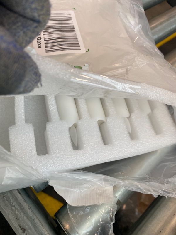 Photo 1 of ***MISSING PARTS*** ***READ CLERK NOTES*** Raycare 6 PCS Flameless Taper Candles with Remote and Timer, Real Wax White LED Candlesticks Battery Operated, 9.6 inch Window Candles for Fireplace Christmas, Halloween