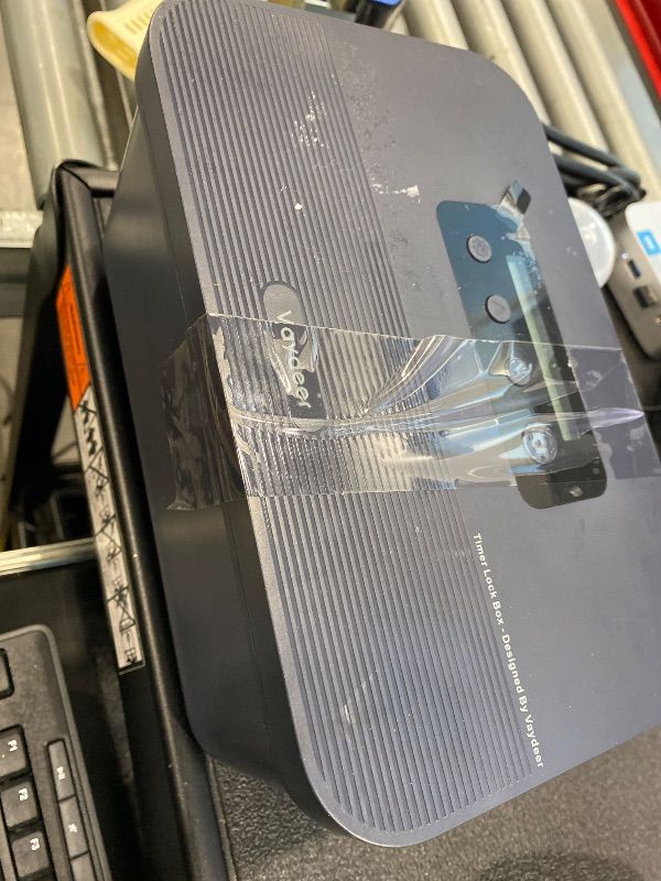 Photo 1 of *MINOR DAMAGE - USED - UNTESTED*
Vaydeer Safe Timed Lock Box, Phone Lock box with Timer Unplug from Phones, Video games, Social media, Snacks&Cravings,Self-Control Lockable Storage Box Boost Your Mental Health