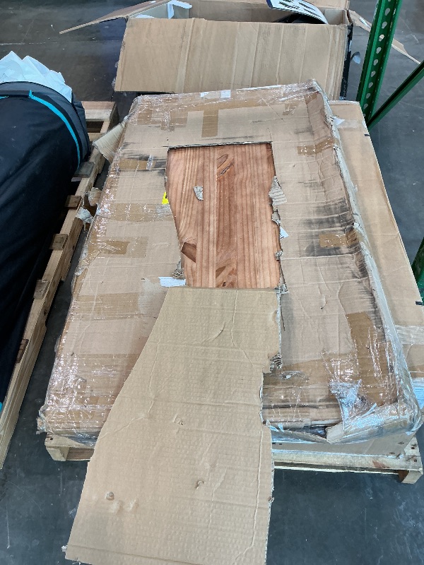 Photo 1 of [MINOR DAMAGE] Industrial  Counter Height Dining Table, Solid Wood Bar Table Pub Table, Laptop Table Modern Dining Room Table Office Desk
