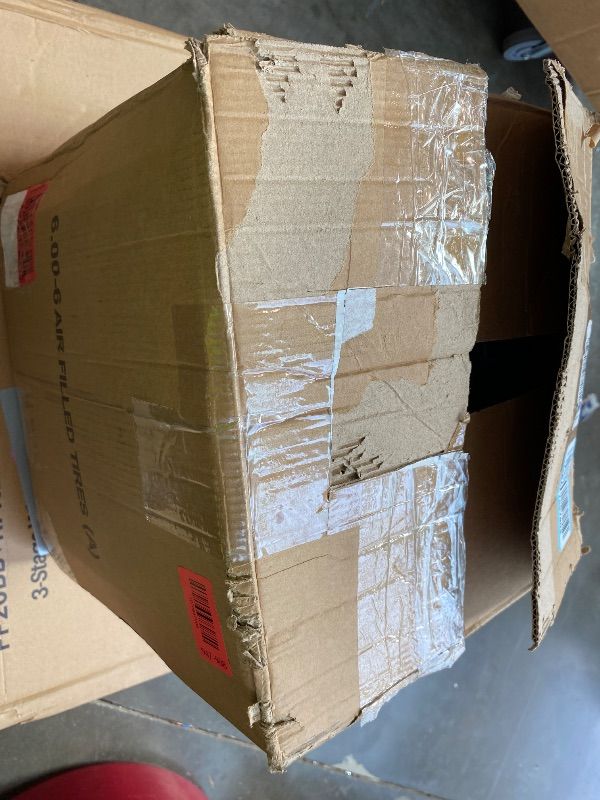 Photo 1 of [USED] 15x6.00-6 Replacement Lawn Mower Tires - 2 Pack Heavy Duty15x6.00-6nhs Rubber Tire and Wheel - Riding Lawn Mower Tires with Bearing Bore 3/4 Inch - Compatible with Most Riding Mowers and Lawn Tractors