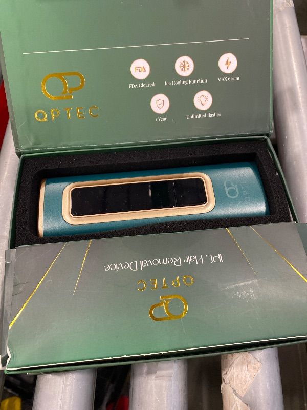 Photo 1 of *UNTESTED*
QPTEC IPL Hair Removal Device for Women and Men, Home Use for Face, Legs, Arms, Bikini Line, Whole Body Treatment With 5 Gear Level, Pulsed Light Technology, Unlimited Flashes