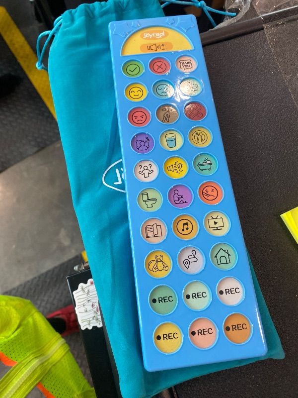 Photo 1 of **UNTESTED**
Joyreal AAC Device for Autism, Non Verbal Communication Tools for Speech Therapy & Stroke Rehab. Autism Talking Aids with 6 Programmable Buttons & Adjustable Volume, Autism Toys for Kids and Adults