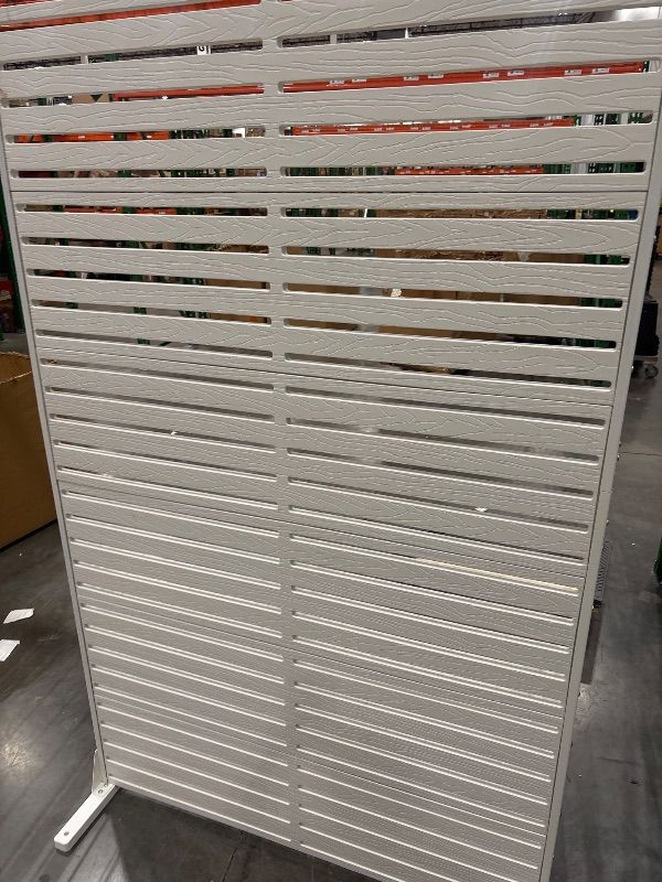 Photo 1 of **TRUCK PICK UP ONLY** Trygoal Privacy Fence Screen with Stand 72" H×47" W HDPE Decorative Privacy Panels with Stand, Air Conditioner Fence Panels, Privacy Screen for Outdoor Backyard, Balcony, Pool