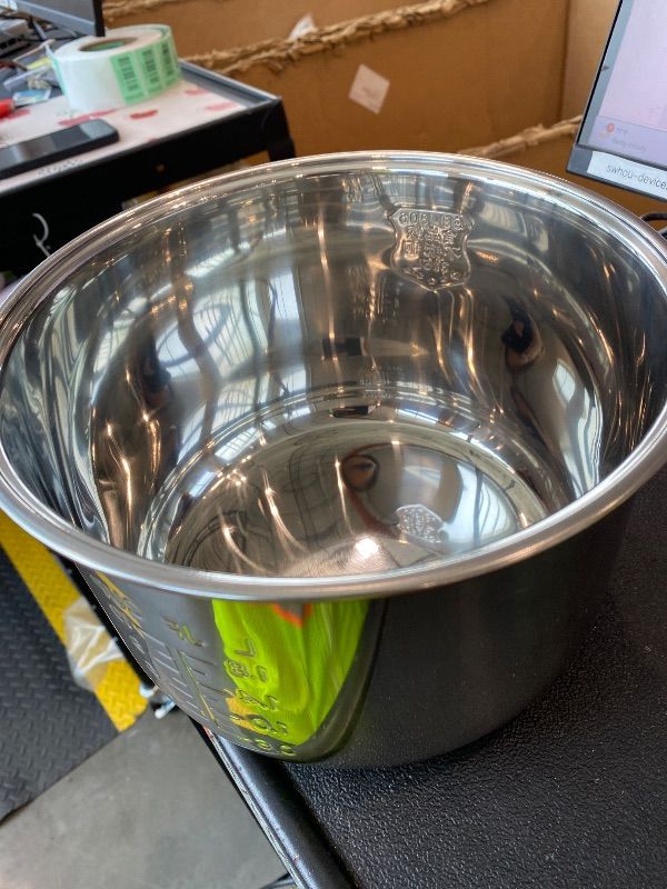 Photo 1 of 10 Cup Rice Cooker Inner Pot Compatible with Tiger JBV-A18U-W, Non-Stick 304 Stainless Steel Replacement Bowl, Easy to Clean & Dishwasher Safe