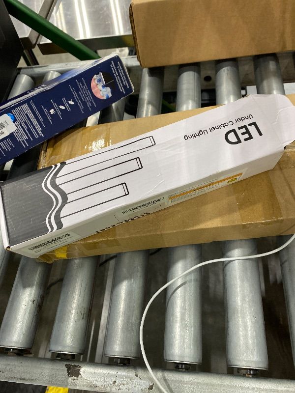 Photo 1 of *UNTESTED*
Remote Control Under Cabinet Led Light Plug in, Dimmable Daylight White 4500K, 6 Pack 12 inch Linkable Under Counter Lights for Kitchen Upgrade ETL Listed Plug 24V, UNO-LK 4500K
