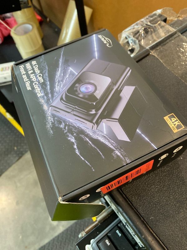Photo 1 of **UNTESTED**
KuTaiTai 4K Dash Cam Front and Rear with Wi-Fi GPS Free 128GB Card, Dash Camera for Cars with HDR&WDR Night Vision, Car Camera with 3" Touch Screen, 170° Wide Angle, Loop Recording, 24H Parking Mode