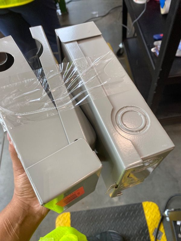 Photo 1 of **UNTESTED**
ICOOL 2 Pack 60 Amp Non-Fused Disconnect Switch, AC Disconnect Metal Box, 60A 2 Pole 3 Wire 1 Phase 240 VAC UL Listed, Pull Out Switch for Air Conditioning and Home & Light Commercial HVAC Systems