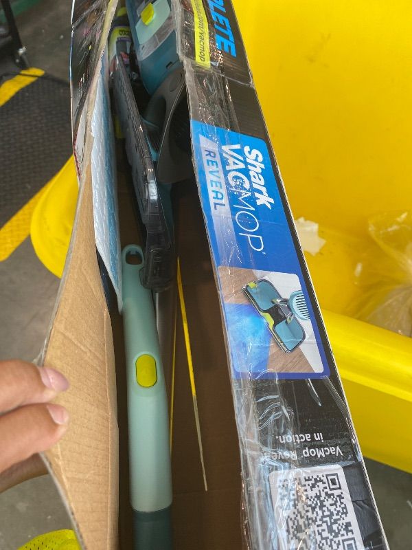 Photo 1 of **UNTESTED**
Shark VACMOP Reveal NEW Cordless Hard Floor Cleaner, Vacuum & Spray Mop, Powerful Suction, Lightweight, Illumination Light, Includes 4 Disposable Pads, 12oz Pet Multi-Surface Cleaning Solution, VM401