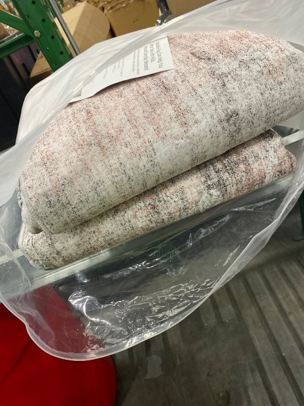 Photo 1 of **USED - MINOR DAMAGE**
Soalmost Abstract Rug 8x10 Large Living Room Rugs Neutral Modern Washable Area Rugs for Bedroom Dining Room Non-Slip Stain Resistant Foldable Thin Rug Grey Pink