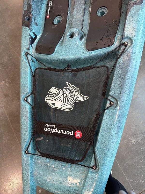 Photo 1 of **UNTESTED**
Perception - Outlaw 11.5 Fishing Kayak - Sit on Top - Fold Away Lawn Chair Seat - 4 Rod Holders - Integrated Tackle Trays - 11.5 ft - Dapper