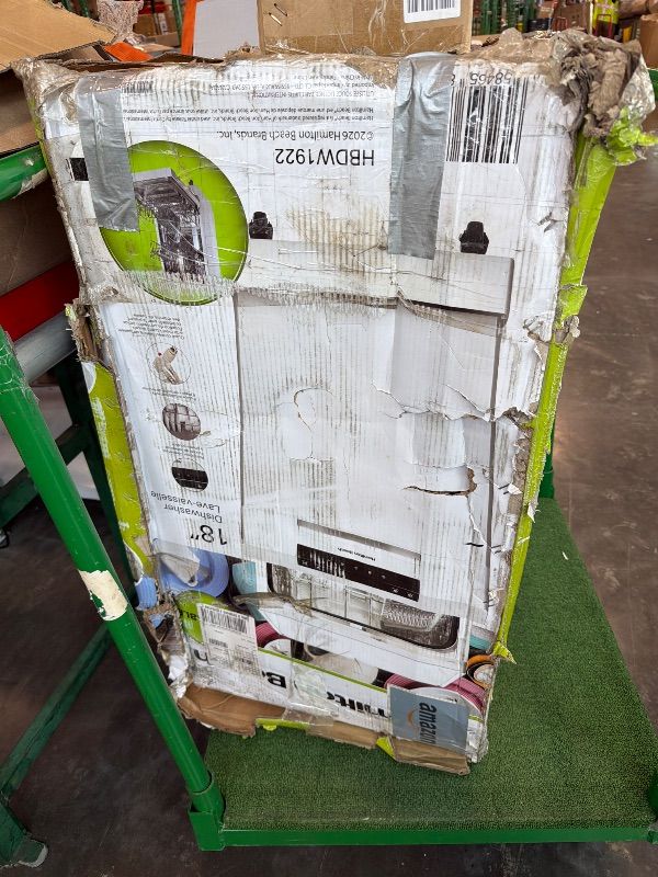 Photo 1 of **UNTESTED**
HAMILTON BEACH Portable Dishwasher with Wheels, 19in Wide, 8 Place Settings Capacity, White