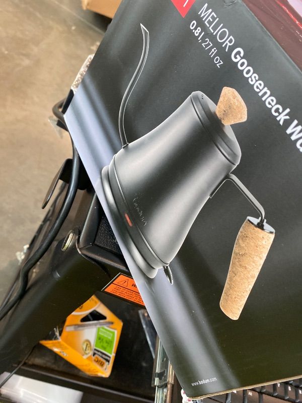 Photo 1 of **UNTESTED**
Bodum 27oz Bistro Gooseneck Electric Water Kettle, Pour Over Coffee & Tea, Stainless Steel, Matte Black