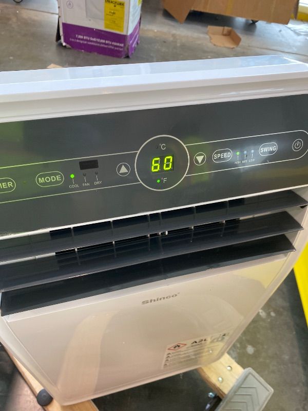 Photo 1 of **USED - MINOR DAMAGE**
Shinco 12,000 BTU Portable Air Conditioner, Portable AC Unit with Built-in Cool, Dehumidifier&Fan Modes for Room up to 450 sq.ft, with Remote Control, 24 Hour Timer, Installation Kit FACTORY SALE