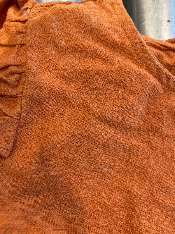 Photo 1 of ***MINOR STAINS*** Goodplayer Toddler Girl Cotton Linen Dress Long Sleeve Ruffle Fall Dress Kids Solid Dresses Casual Clothes ?12-24 Monthes,Caramel Dresses?