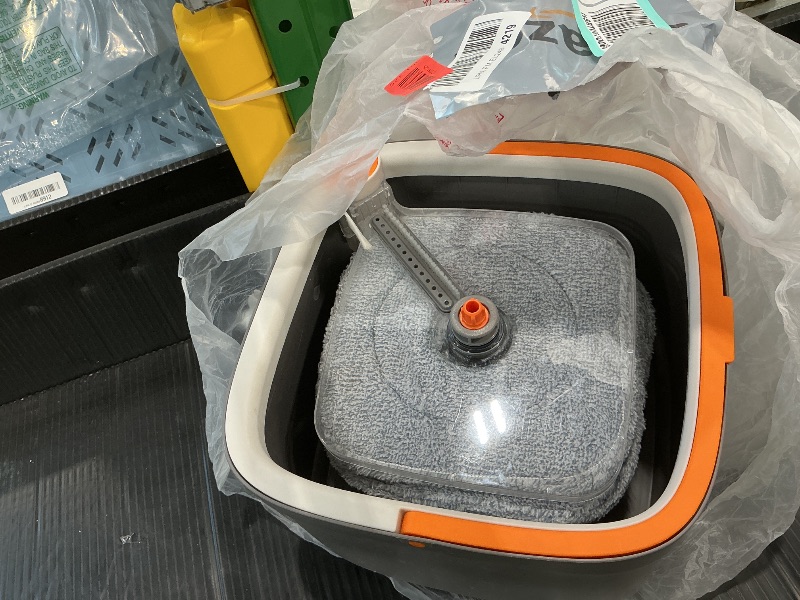 Photo 1 of *Missing long stick* Mop and Bucket Set, Spin Mop with Separate Dirty Water System, Deep-Cleaning Mops for Floors, Versatile Mops for Walls