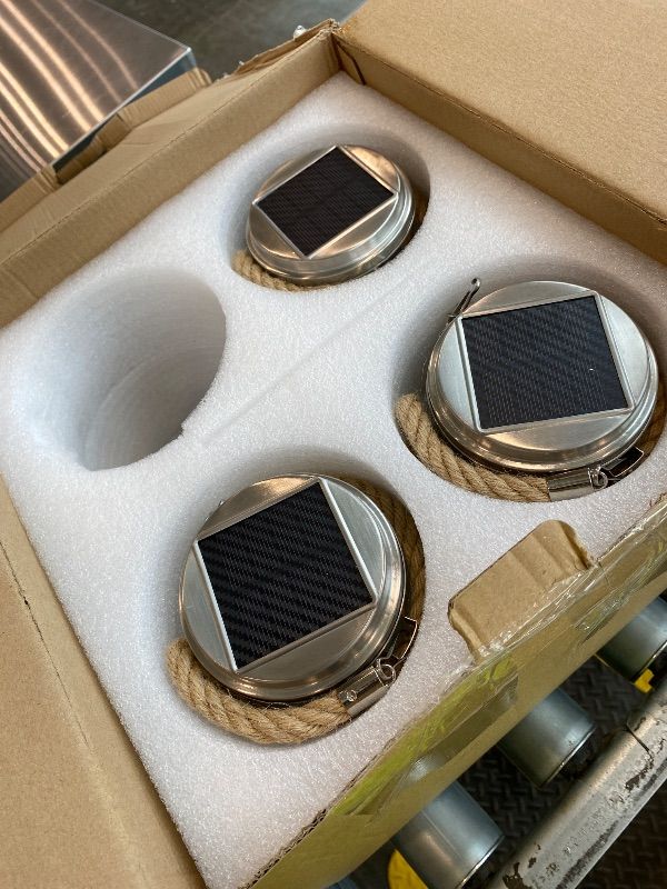 Photo 1 of *Missing Parts - Check clerk notes*
DBF Solar Lanterns Outdoor Waterproof, 4 Pack Hanging Solar Lights Outdoor, LED Cracked Glass Ball Globe Lantern Garden Decor for Patio Backyard Pathway Tree Porch Fence Events (Amber Warm & RGB)