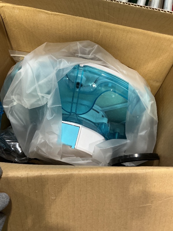 Photo 1 of (2025 Upgrade) Cordless Robotic Pool Cleaner, Lasts 75 Min, Automatic Vacuum for Above-Ground Pools up to 645 Sq.ft,Portable, Self-Parking,Light Blue