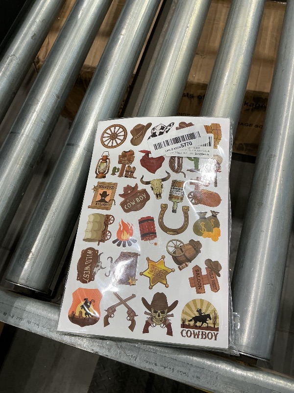 Photo 1 of 1500Pcs Western Stickers 50 Sheets Country Cowboy Stickers for Kids Adults Waterproof Vinyl Western Themed Hat Boot Sticker for Party Favors Wild West Horse Sticker for Water Bottles Scrapbooking