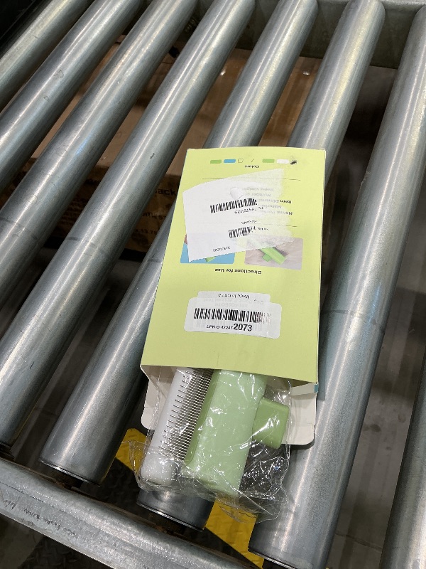 Photo 1 of 2 Pack Flea Comb for Cat Dog, 2025 Upgraded Pet Hair Removal Comb with Release Button,Self-Cleaning Pet Grooming Brush for Shedding, Massaging, Short & Long Hair (White+Green)