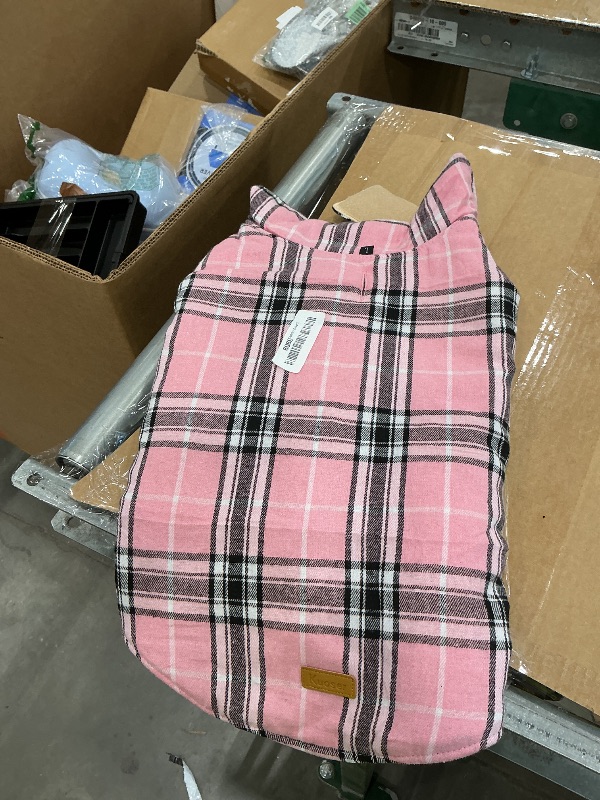Photo 1 of **RVERSIBLE NOT 2 DIFFERENT PIECES**
Kuoser Waterproof Dog Coat, Reversible Dog Jacket for Large Dogs, Adjustable Durable Doggie Winter Coat for Groowing Puppies Warm Puppy Cold Weather Apparel, Pink L