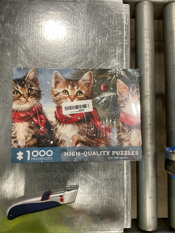 Photo 1 of 1000 Piece Puzzle for Adults, Christmas Snowy Night Puzzles 1000 Pieces, Enchanting Christmas Eve Puzzles for Adults Jigsaw Puzzle Vacation Challenging for Teens