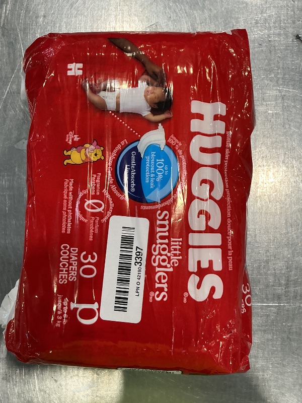 Photo 1 of *Factory Sealed*
Huggies Newborn Diapers, Little Snugglers Baby Diapers, Size Preemie (up to 6 lbs), 30 Count
