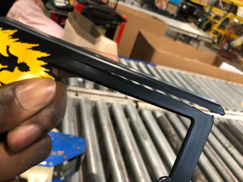 Photo 1 of ***CRACK***LP Frameworks Just Saiyan V2 3D Raised License Plate Frame | 1 Pack Car License Plate Cover | Universal US Car Black License Plate Holder | Auto Accessories (Car, Truck and SUV)